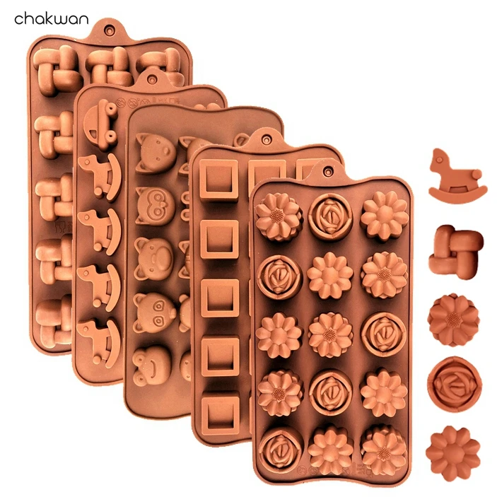 Силиконовая форма для шоколада Форма 3D выпечки пирожных с шоколадной начинкой