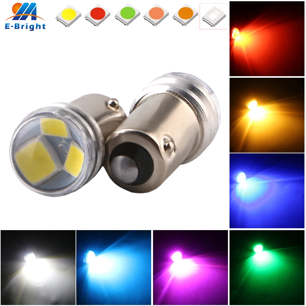 

10pcs 12V BA9S W6W 2835 3 SMD LED Bulb Auto Lamp Wedge Marker LED Car Motor Indicator Signal Light Clearance Reading 110Lm Lamp