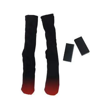 

Electric Socks Cotton Double Warm Heating Socks 3V Battery Box Power Toe Back Heat Socks