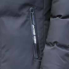 Мужская повседневная хлопковая стеганая одежда, стиль, осенняя и зимняя мужская одежда, средней длины, Толстая теплая Модная Повседневная хлопковая подкладка с капюшоном