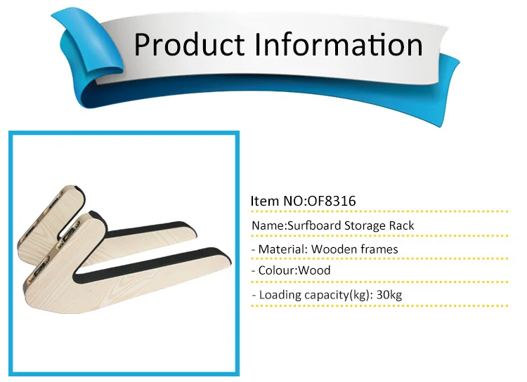 Onefeng Спортивная L форма деревянная доска для серфинга настенная стойка для Longboard | shelboard накопитель стойка работает в помещении и на открытом воздухе дисплей