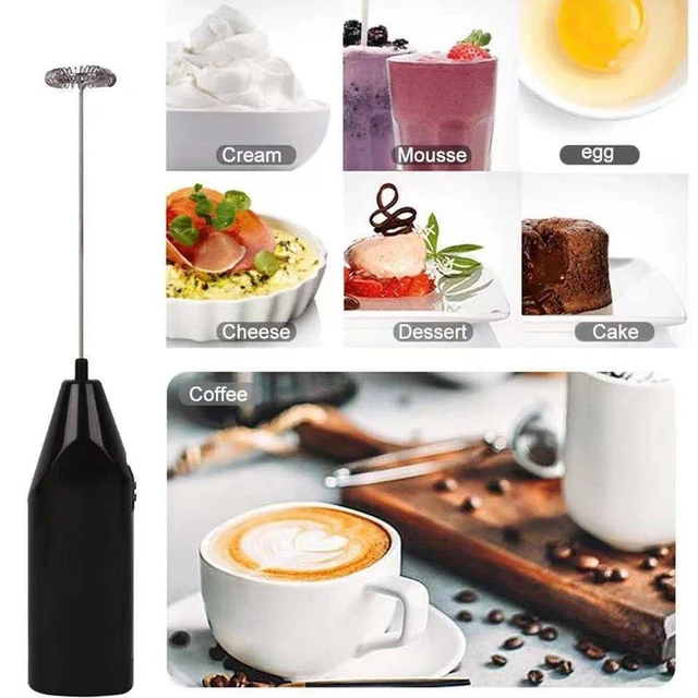 Electric Milk Foamer Coffee Maker Hand Mixer Cappuccino Ground Foam Blender  Egg Beater Type Convenient Small Power