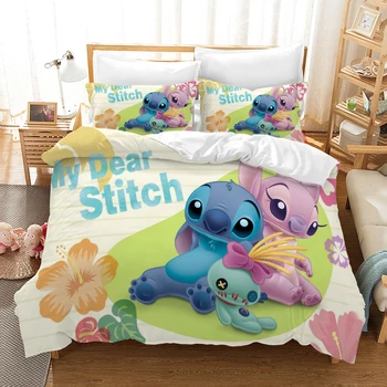 

Lilo & Stitch Stitch 3d Bedding Set Duvet Covers Pillowcases Children Room Decor Comforter Bedding Sets Bedclothes Bed Linen 01