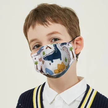 

Printed Children Mask With Breath Design Replaceable Filter Anti Dust Mouth Masks PM2.5 Respirator Kids Face Masks