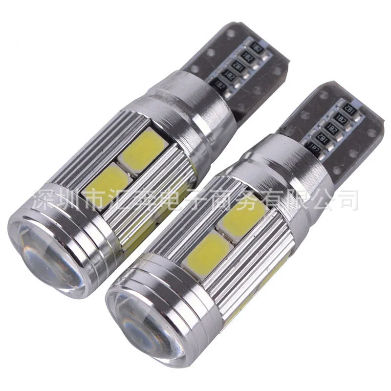 Автомобильный светодиодный широкая лампа подсветки T10-5730-6SMD подсветка декодирование ширина лампы номерной знак светильник лампа для чтения