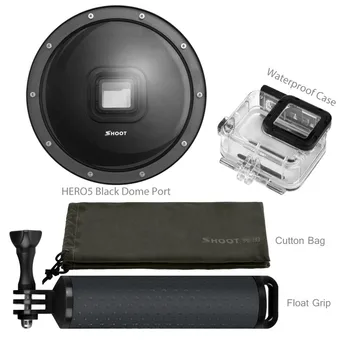 

Diving/Snorkeling Photography Parts With Float Grip And Waterproof Case For GoPro Hero 5/6/7 Underwater Dome Part