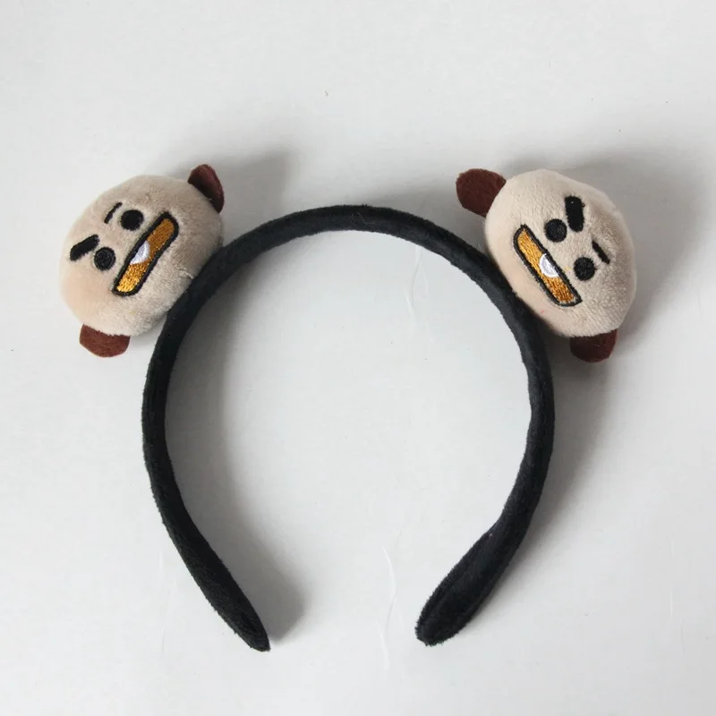 Kpop bangtan мальчики милые Kawaii Группа девушки корейский стиль головная повязка плюшевые обруч для волос аксессуары подарок Kpop повязки на голову для женщин и детей
