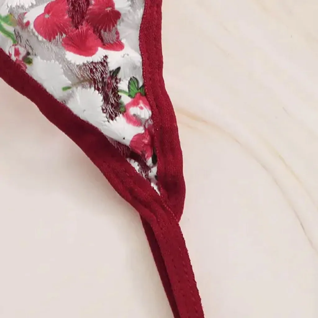 Low Price Loss Sale Fashion Women V-Neck Bra +Thong Flower Embroidered Lingerie Set Underwear S-2XL Dress For Sex Beautiful