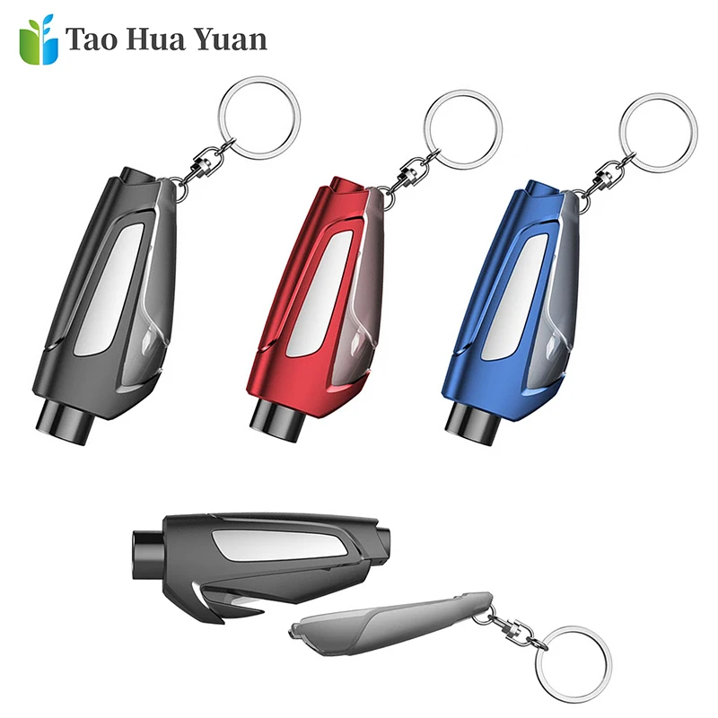 Life Saving Escape Rescue Tool For Land & Underwater Emergency Convenient Seat Safety Hammer,Car Window Breaker N/Y 3 In 1 Car Life Key Chain Portable Glass Breaker Keychain 