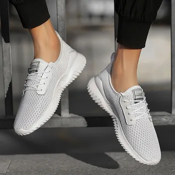 

High quality Men's casual Shoes Brand Jogging Sneakers Men Gym Shoes Full Palm Damping Particles Plus size casual sneakers