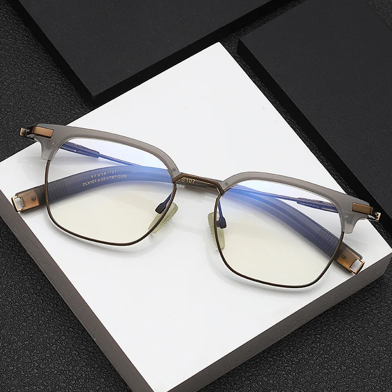 Vintage Designer Titanium Eyeglasses Frame Men Square Prescription ...