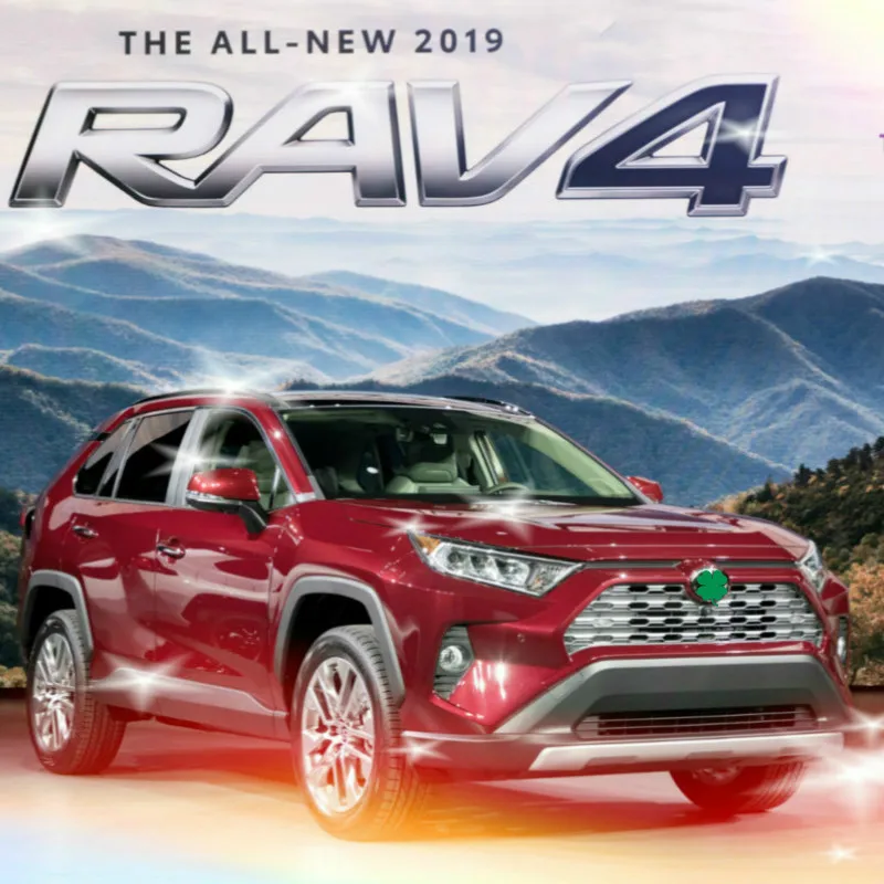 Аксессуары для Toyota RAV4 2019 2020 Противоскользящий резиновый коврик чашки подушка