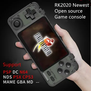 

New RK2020 Retro Game Console PS1 N64 Games Video Game Player 3.5inch IPS Screen Handheld Game Consoles Retro Gaming Players Box