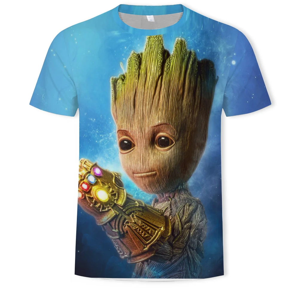 

Groot T Shirts Men Unisex X planet Monarch Bounty Hunter Superhero Movie Guardians Of The Galaxy Funny Novelty 3D T-shirt