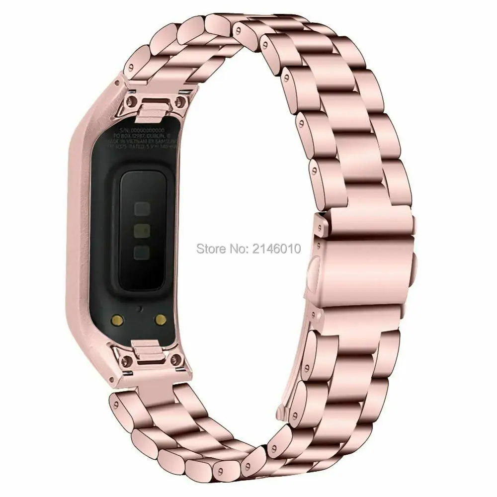 Нержавеющая сталь наручный ремешок для часов Ремешок Браслет для samsung Galaxy Fit-e SM-R375