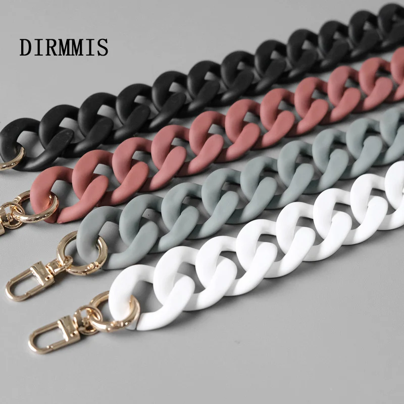 Chain Handbag-Accessory Frosted-Strap Clutch-Shoulder Black Resin White Green Woman Luxury