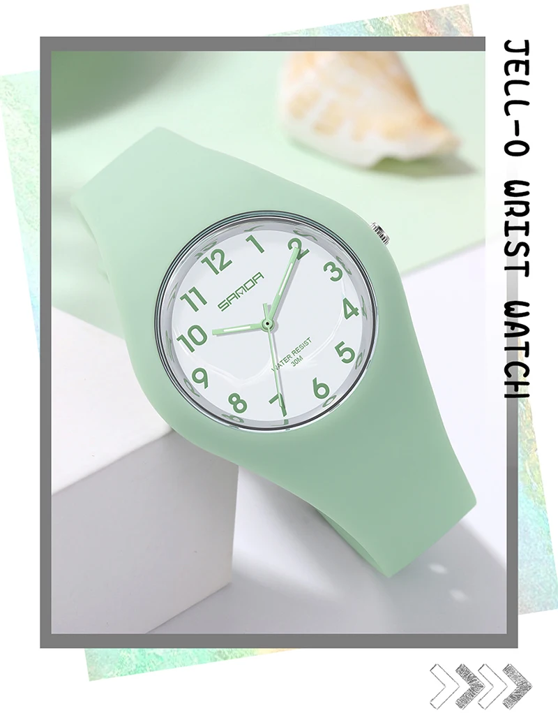 2021 New Sports Electronic 30M Waterproof Multifunction Personality Student Hand Plate Watches Quartz Movement Calendar 6056