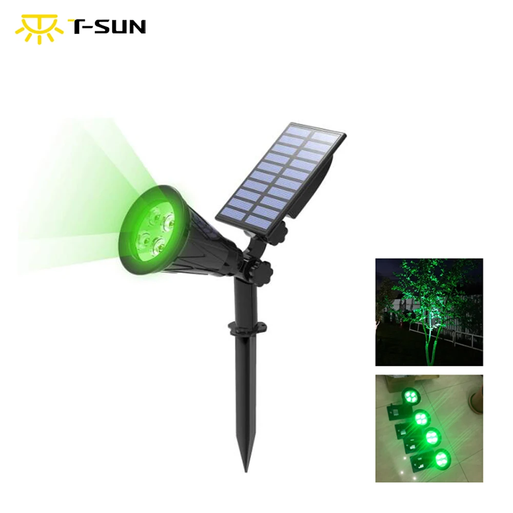T SUNRISE открытый солнечный светильник регулируемый угол 4 Светодиодный ing