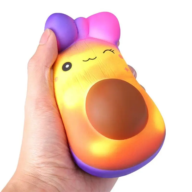 Новые Волшебные игрушки авокадо, мягкие игрушки Jumbo Squishies, меняющие цвет, медленно растущая игрушка для снятия стресса, сдавливающая игрушка, волшебная игрушка, игрушки для девочек, подарок