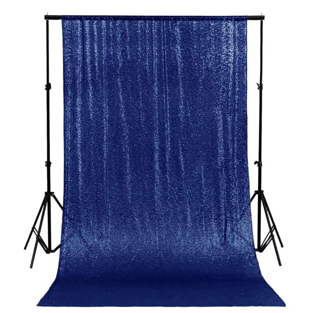 

Shinybauty 6X8FT Navy Blue Event Backdrop Party Decoration Curtain Mermaid Backdrop For Birthday-M190810