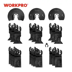 WORKPRO 23PC Oscillating Saw Blades Quick Release Saw Blades Set for Metal/wood  Oscillating Saw Accessories