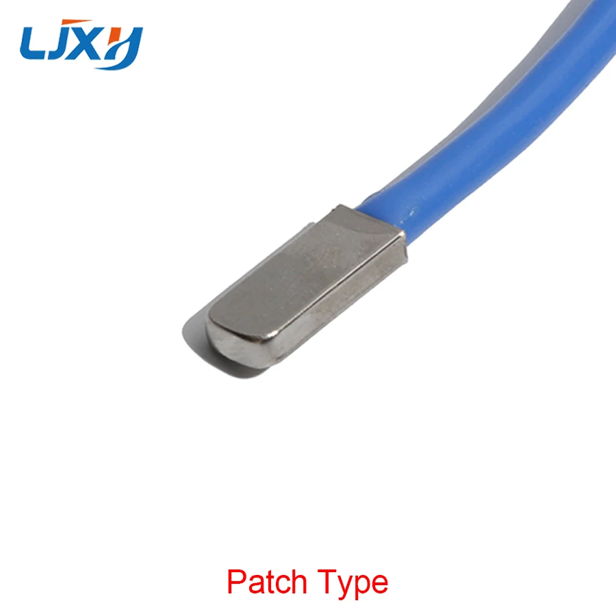 LJXH Patch Type DS18B20 Temperature Sensor Encapsulated Silicone Wire 20mm*7.5mm*3.5mm Copper Nickel-plated Probe