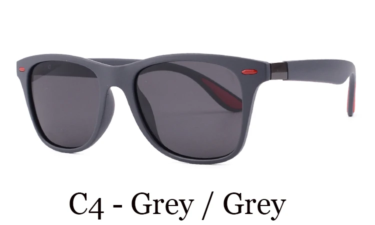 C4 Polarized light LVVKEE классические квадратные поляризованные солнцезащитные очки для мужчин и женщин, брендовые дизайнерские Винтажные Солнцезащитные очки для вождения, мужские очки UV400 Gafas De Sol - Цвет линз: C4 Polarized light