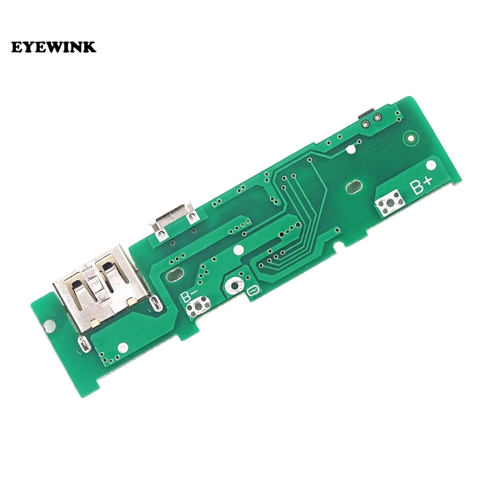 Battery Charger Module 5V 2.1A/5V1A Power Bank Charger Charge Module Charging Circuit Board PCB Step Up Boost Power Module DIY 18650 Battery