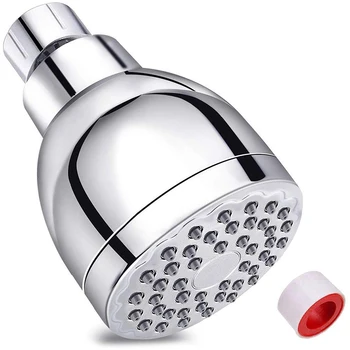 

SHGO HOT-3 Inch Shower Head High Pressure, Best Pressure Boosting Shower Heads, Adjustable Rain Luxury Chrome Bathroom Showerhea