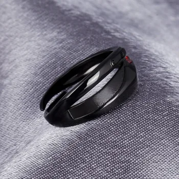 

Anime NARUTO Hatake Kakashi Mask Ring S925 Zircon Jewelry Christmas Cos Men's gift Adjustable Women Ring