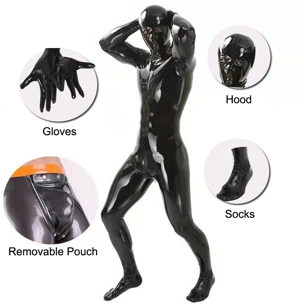 On Sale Wet Look Leather Bodysuit Eco-Friendly PU Material