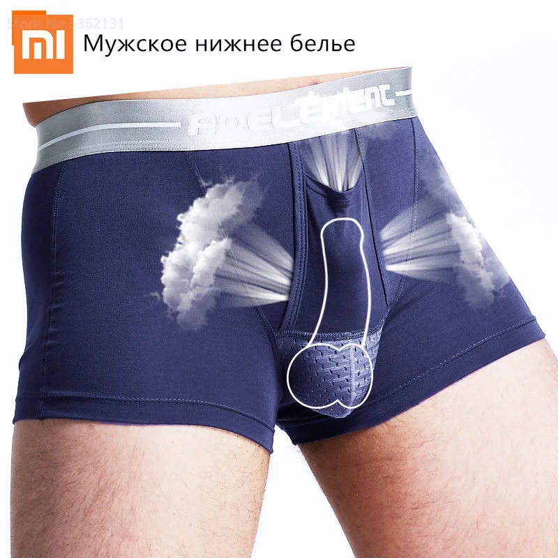 1pcs Xiaomi Mijia Men's Sexy Underwear Modal U-shaped Health Male Boxer Comfortable Breathable Soft Shorts Men Panties 4XL |