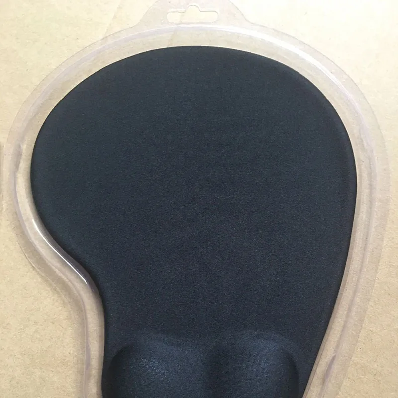 2 цвета удобный коврик для мыши поддержка запястья силиконовый гель подставка для запястья эргономичный коврик для мыши - Цвет: Черный