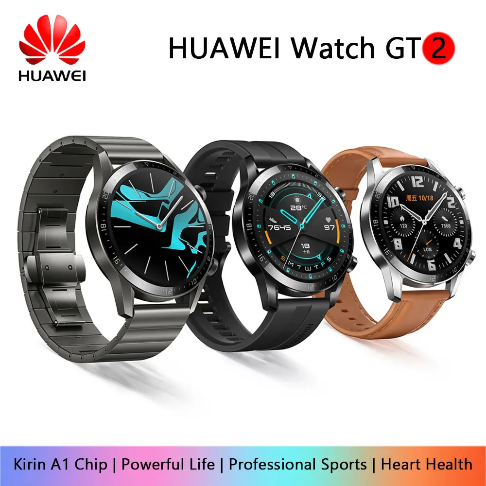 Huawei Watch GT/GT 2 Смарт-часы Bluetooth 5,1 может говорить о крови кислородный трекер Spo2 музыкальный плеер часы для Android IOS