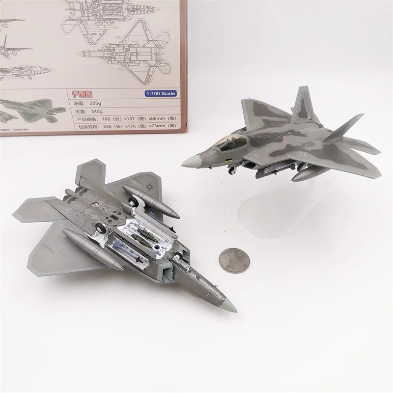 

Модель Wltk USAF F-22 Raptor Stealth Fighter Battled версия 1/100