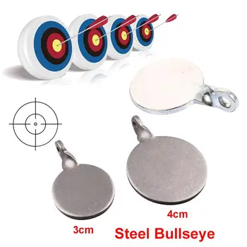 

Metal Catapult Target Metal Hanging Target Stretching Wrist Outdoor Games Camp 3/4cm Silver Metal Target Hunting Tool Hunter