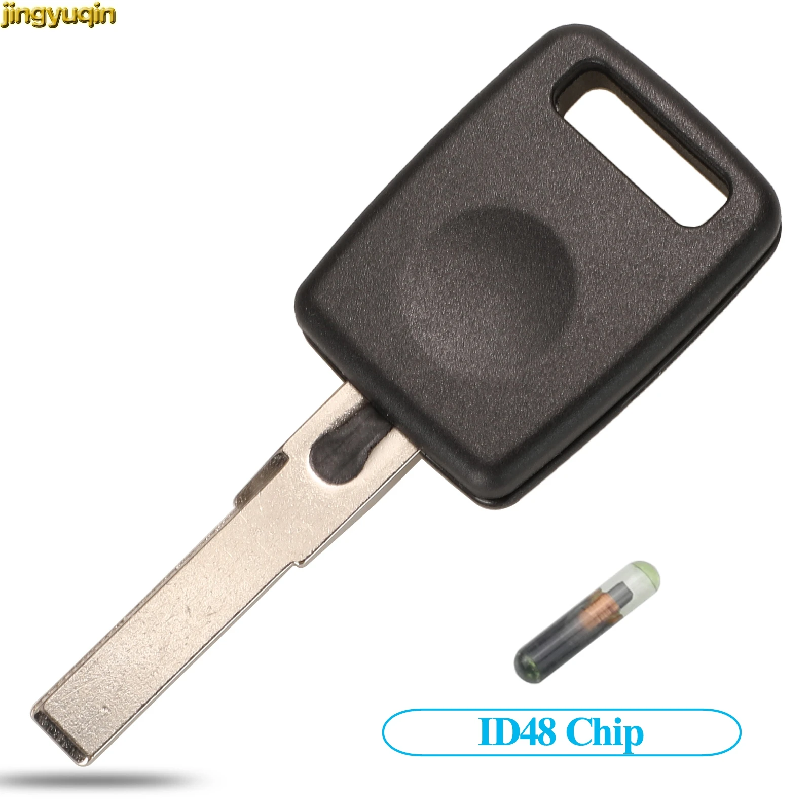 Jingyuqin Remote Car Key Fob Shell Ignition ID48 Transponder Chip For Audi A3 A4 A4L A6 A6L Q3 Auto Key Replacement