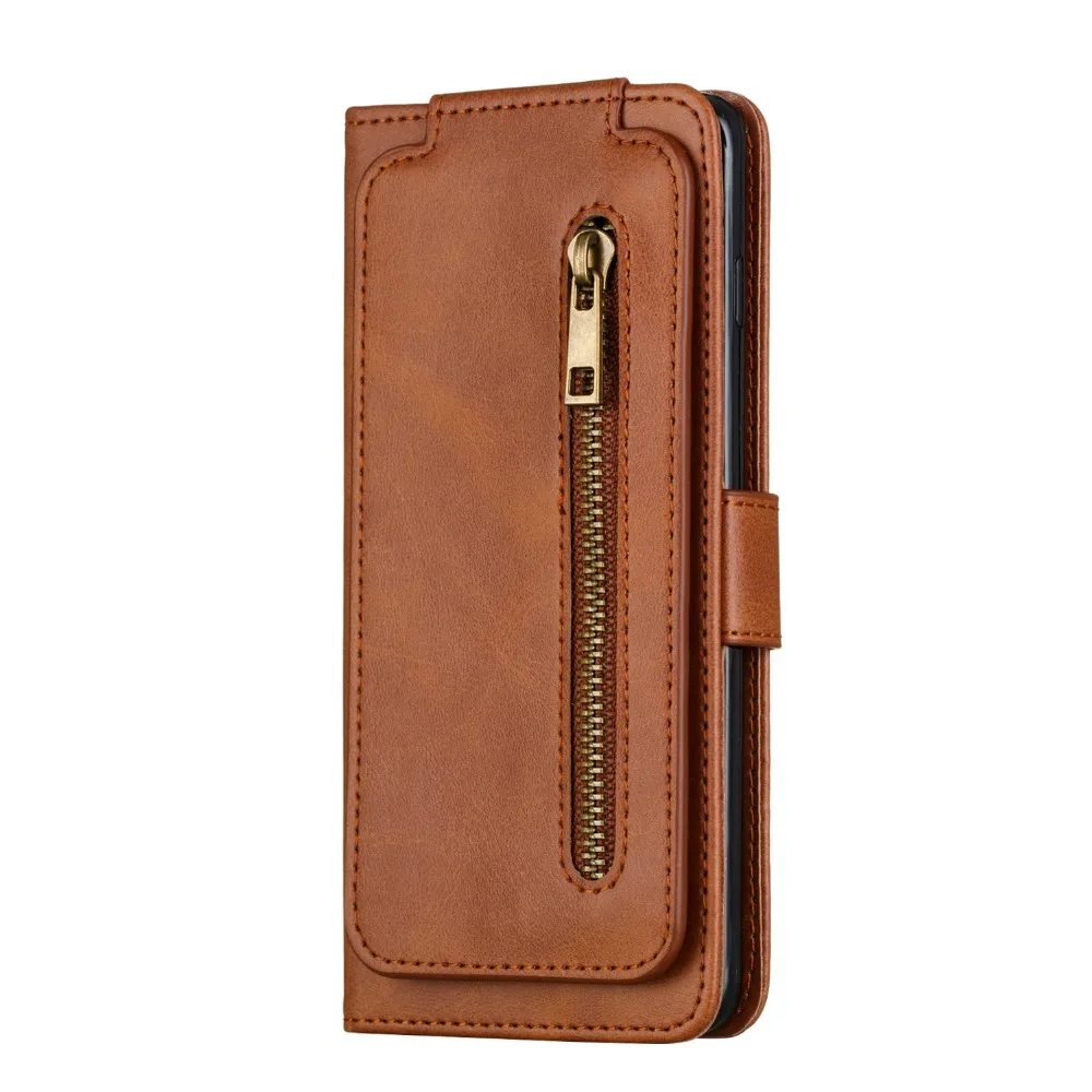 Флип-кошелек для samsung Galaxy S10 S8 S9 Plus S7 Edge S10E Lite на молнии кожаный чехол стоячий чехол со слотом для карты сумка для мобильного телефона
