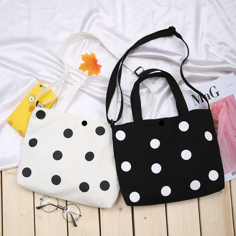 

Fashion Cross-body Bag Large Capacity Shoulder Portable Shopping Bag Women Canvas Bag Female Tote Bag Student Bag
