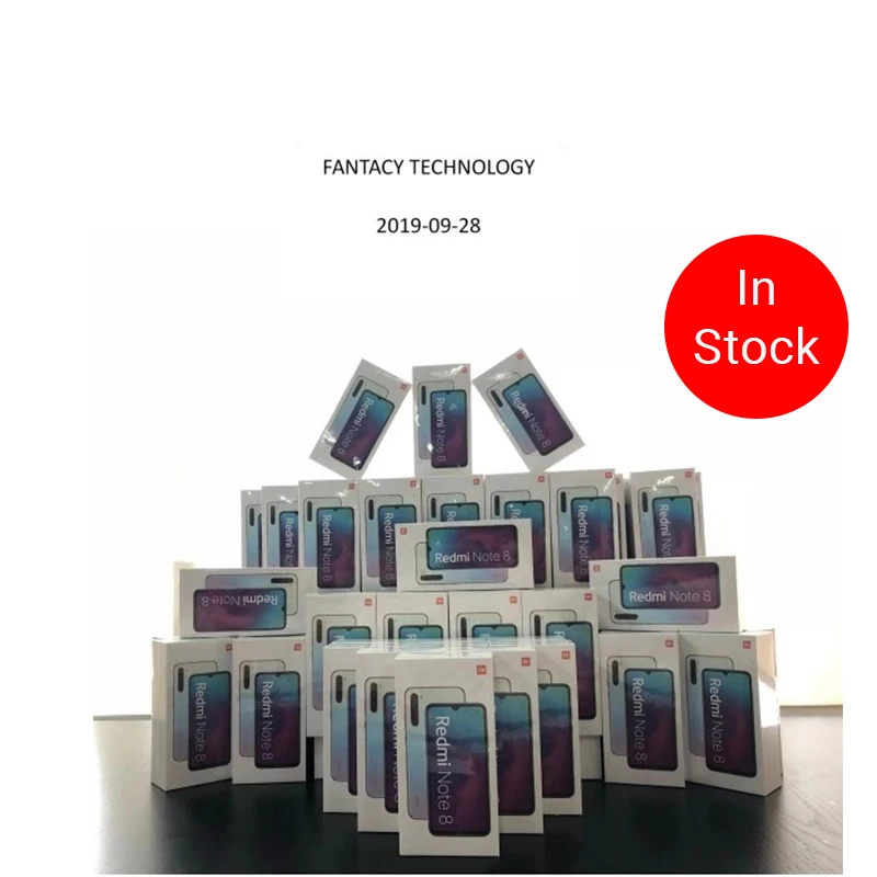 Pаспродажа Глобальная версия Redmi Note 8 4 Гб 64 Гб 48 МП Четырехъядерный Смартфон Snapdragon 665 Восьмиядерный FHD экран 6,3 дюйма 4000 мАч 18 Вт 4K видео