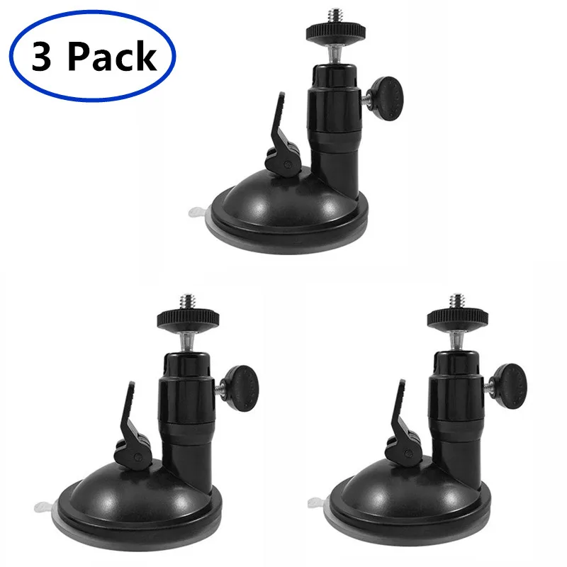 3 Pack Black Smart Security Supporto A Parete Per Ventosa-Supporto Per Ventosa Interno/Esterno Per Arlo, Arlo Pro, Arlo Pro 2,Arlo Ultra