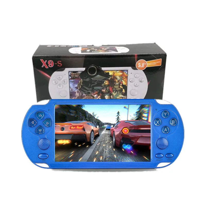 

X9S video Game Console 8G ROM 5.1 inch HD Screen Handheld Game Player MP3 MP4 MP5 Player Video Camera Portable Game Console