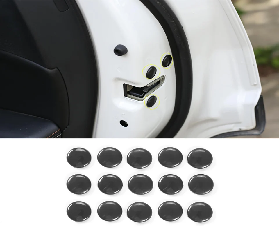 SHINEKA Car Stickers For Jeep Grand Cherokee ABS Car Door Lock Screw Protection Protector Covers Stickers For Grand Cherokee