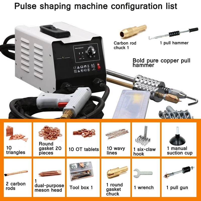 Pulse Meson Intelligent Sheet Metal Repairing Machine Inverter Intelligent Control Welding Portable Manual Shaping Machine