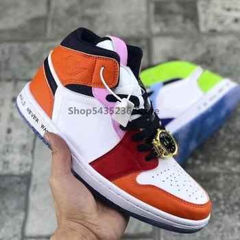 

Melody Ehsani x Mid WMNS Fearless Basketball Shoes 2019 Designer Fashion Multi Colors Men women Sport Sneakers With Watch