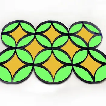 

1 PC Garden Path Paving Unique Durable Circle Delicate Plastic Chic Cement Floor Tile Colored Brick Mold DIY Plastic Floor Mould