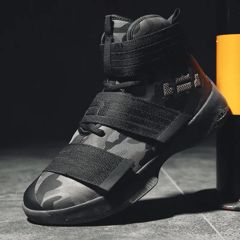Модная баскетбольная обувь студенческие баскетбольные ботинки Джордан обувь Джеймс Баскетбольная обувь - Цвет: Camouflage