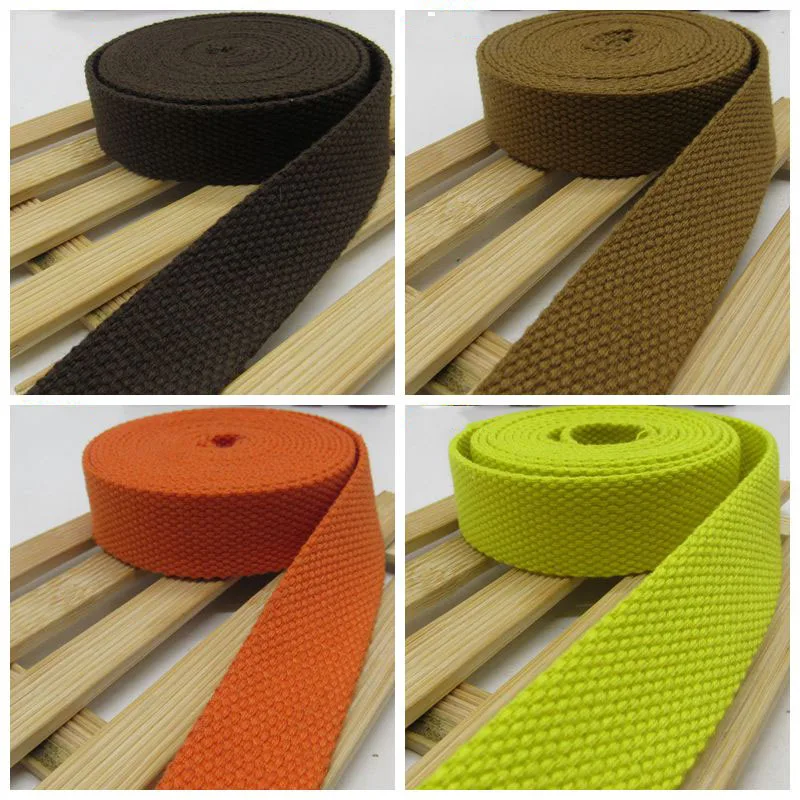 새로운 5 미터 32mm 캔버스 리본 벨트 가방 코튼 웨빙 캔버스 웨빙 배낭 달아서 바느질 가방 벨트 액세서리