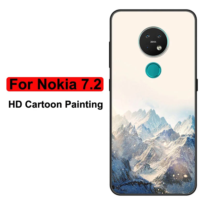 Чехол для Nokia 7,2 чехол для телефона силиконовый мягкий ТПУ задняя крышка для Nokia 7,2 чехол Чехол животные Nokia7.2 fundas Shell