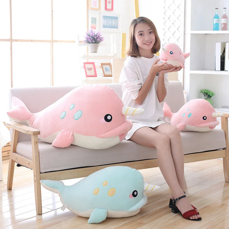 

Cute Unicorn Whale And Soft Doll Plush Toys Pillow Doll Birthday Gift Girl'S